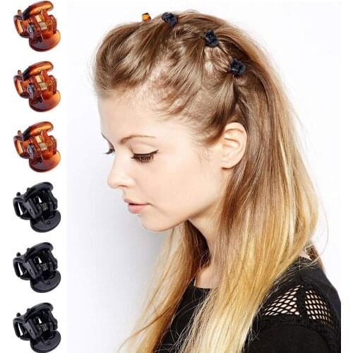 12pcs/lot Fashion Crab Hair Claw Plastic Hairpin Barrette Clips Crab Hair Claw Mini Hair Child For Girls Gifts Hair Accesso B7W4
