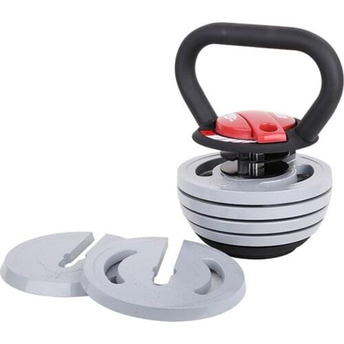 20lbs 40lbs Fitness Adjustable Metal Kettlebell Handle for Weight Plates Arm Strength Workout Kettle Bell Grip Dumbbell