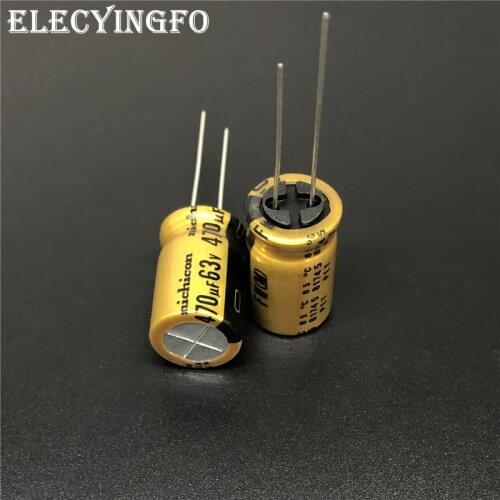5pcs/20pcs 470uF 63V NICHICON FW Series 12.5x20mm 63V470uF HiFi Audio Capacitor