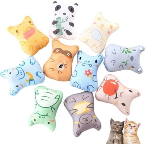 Legendog 5PCS Amuse Catnip Kitten Toys Plush Stuffed Toy Funny Cat Toy Interactive Playing Toys Friendly Pet Cat Supplies