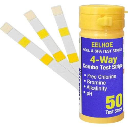 50 Strips Swimming Pool Spa Water Test Strips Nitrate Nitrite PH Hardness PH Tester Pool Cleaner Accessories