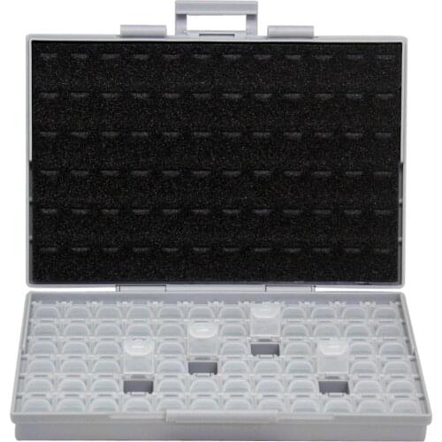 AideTek SMT Resistor smd Storage Box Enclosure 1206 0805 72 Compartments Electronics Storage Cases & Organizers plastic BOXALL72