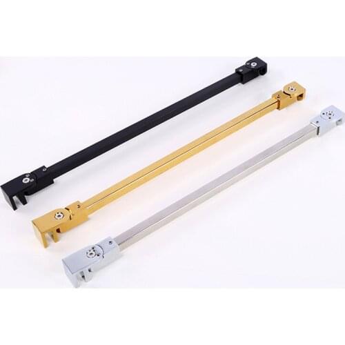 Stainless Steel Shower Room Accessory Glass Supporting Bar Frameless Glass Door Fixed Panel Wall-To-Glass Support Bar Clamp