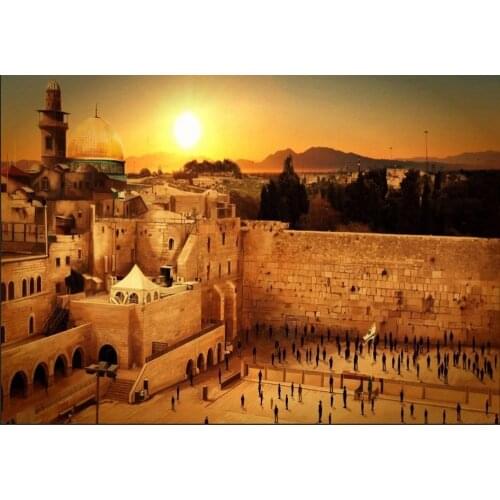 JMINE Div 5D Wailing Wall Israel Jerusalem Full Diamond Painting cross stitch kits art Scenic 3D paint by diamonds