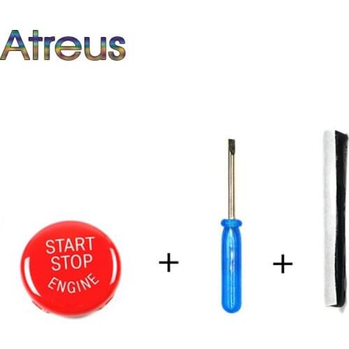 Atreus 1set For BMW X6 E71 E72 X5 E70 X1 E84 X3 E83 M Power Car Engine Start Stop Switch Button Replace Cover Accessories