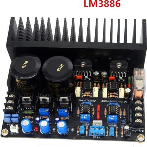 LM3886 power amplifier Audio Board JRC5534DD OP AMP Full DC Servo Circuit LM317 LM337 Regulator C1237 Speaker Protection 68W*2