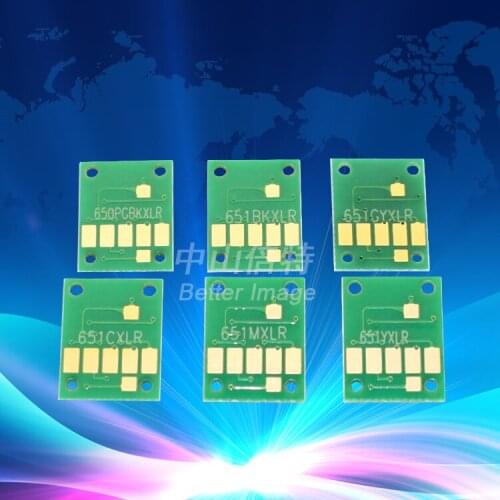 INK WAY PGI-650 CLI-651 6C chips for mg6360 mg7160 etc