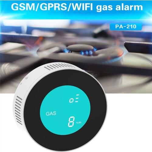 PGST New Security-Smart APP WIFI Control Combustible Gas Leak Detector LCD Display Household Smart Natural Gas Alarm Sensor