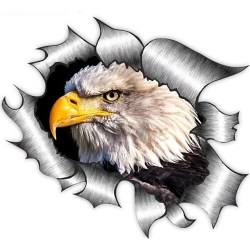 Decoration Car Decal Flying Hawk USA Eagle Flag Sticker Hood Decals Reflective Tape Adhesive