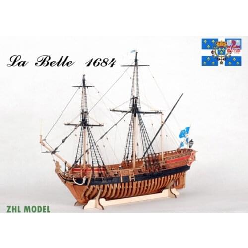 ZHL La Belle 1684 model ship wood