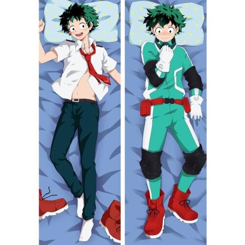 Anime Cartoon Boku no Hero Academia Double sided hugging Pillow Case Pillow Cover Pillowcase Peach Skin 2 Way 88052