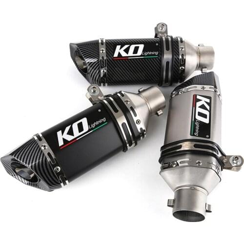 Motorcycle 51mm Exhaust Muffler Pipe Stainless Steel Rear Escape with Removable DB Killer for CBR300 CBR500 ZX6R RC390 YZF-R3