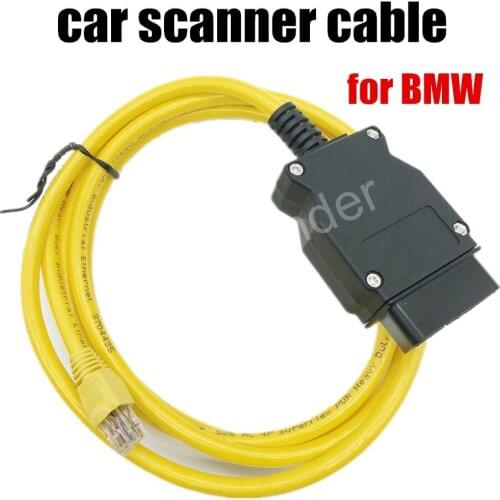 For B-MW New ESYS 3.23.4 V50.3 Data Cable E-NET Ethernet to OBD Interface car scanner E-SYS ICOM Coding for F series