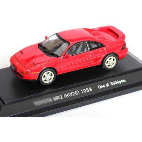 Classic 1:43 Scale Diecast Alloy Metal The Second Generation MR2 Vehicles Miniature Static Car Model Lights Can be Turned On