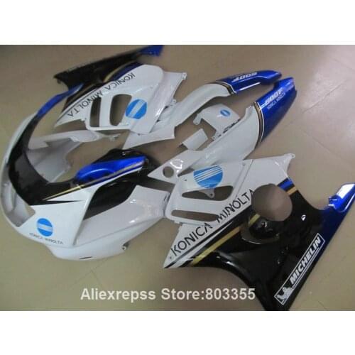 High quality Fairings kit for HONDA CBR600 f3 96 95 cbr 600 ( White blue ) fairings 1995 1996 xl105