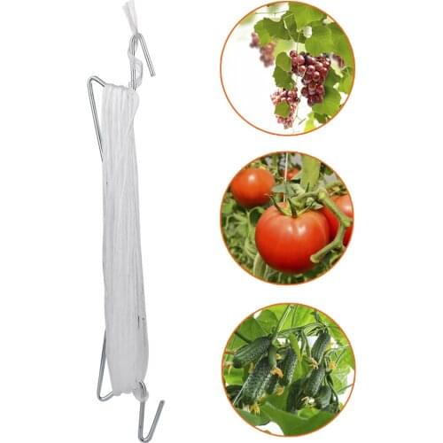 10M Vine Traction Hook Vegetables Anti-crush Hooks Tomato Plant Holder Hang Hook Gardening Supplies Pepper Grapes Vine Hook