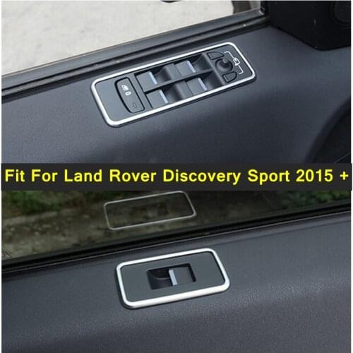 Lapetus ABS Interior Styling Armrest Window Glass Lift Button Panel Frame Cover Trim For Land Rover Discovery Sport 2015 - 2019
