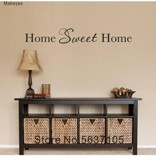 Makeyes Sweet Home Wall Stickers Home Family Wall Decals Words Beautiful Decoration Wall Decor Vinyl Design Art Sweet House Q081