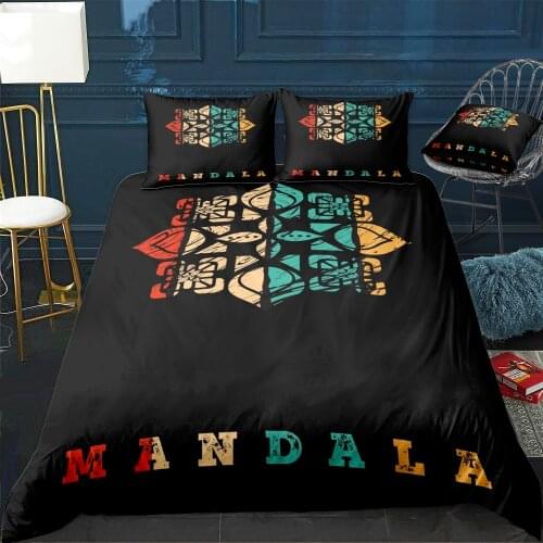 Mandala Bedding Set For Bedroom Soft Bedspreads For Double Bed Home Duvet Cover Quality Quilt Cover+Pillowcasex2