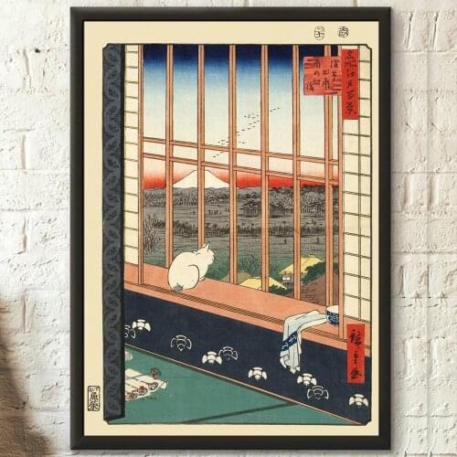 Wall Art Asakusa Ricefields And Torinomachi Festival Canvas Painting Home Decor Ukiyo-e Poster Modular Japan Edo Period Pictures