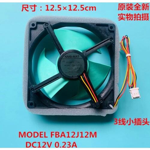 New Original NMB-MAT FBA12J12M DC12V 0.23A 12cm for refrigerator cooling fan