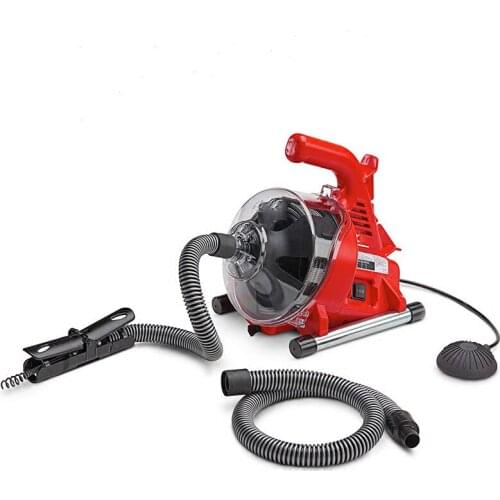 R7 Automatic Irrigation Electric Sewer Dredge Machine 220V/120W Toilet Kitchen 19-38mm Pipe Cleaner Pipe Dredge Device