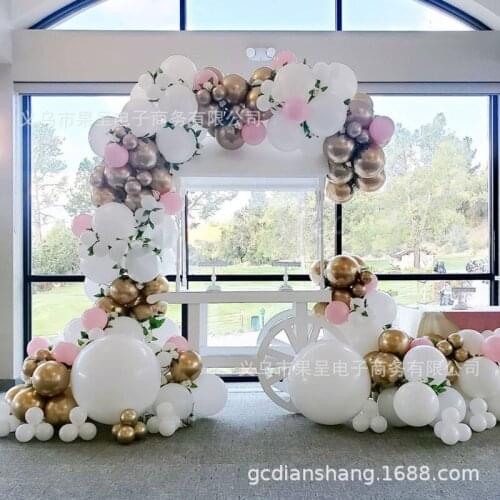 Pink Platinum Series Package Wedding Birthday Party Decoration Balloon Chain Package