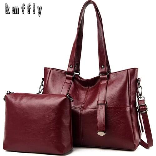 Son-Mother Bag Ladies Handbag 2021 Quality Leather Crossbody Bags For Women Luxury Handbags Women Bags Designer Shoulder Bag