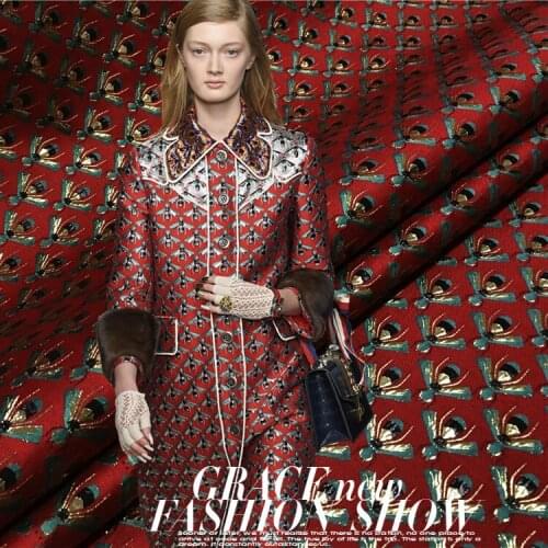 Three-dimensional jacquard brocade fabric autumn and winter crisp dress jacket DIY jacquard fabric wholesale jacquard cloth