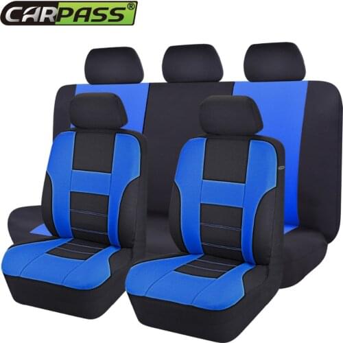 Car-pass Universal automobiles Seat Cover Fabric Covers For Car Fit For camry 40 solaris hyundai araba koltuk kilifi honda lada