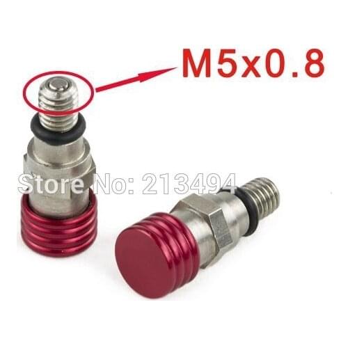 Motocycle M5x0.8 Showa Fork Air Bleeder For Honda Yamaha Suzuki Kawasaki CR CRF YZ KX KLX KDX DRZ RM RMZ YZ YZF TTR WR Dirt Bike
