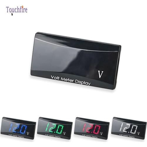 1 PCS LED Display Volt Monitor Voltage Meter Tester Auto Accessories DC 12V Digital Voltmeter for Car Motorcycle dropshiping