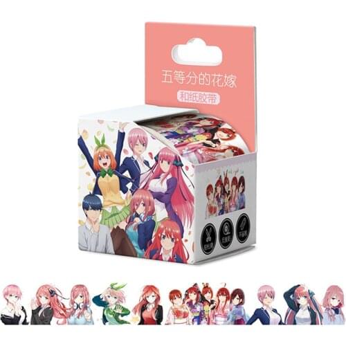 10 boxes/lot Anime The Quintessential Quintuplets tape TOY Washi Tape Paper Hand account sticker 40mm x 5m
