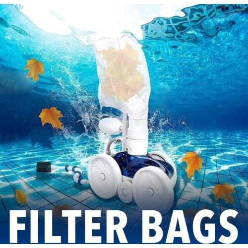 2pcs Zipper Filter Bag For Polaris 280 480 Pool Cleaner Replacement Strainer Pouch Pool Cleaning Tool Accessories