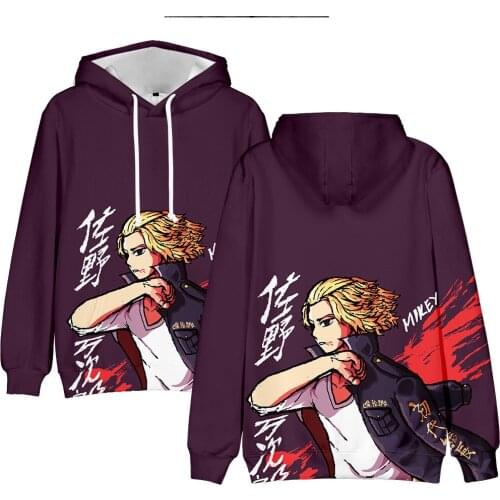 2021 Amine Tokyo Revengers Cosplay Sano Manjiro 3D Digital Printing Men Women Casual XXS-6XL Hooded Sweater