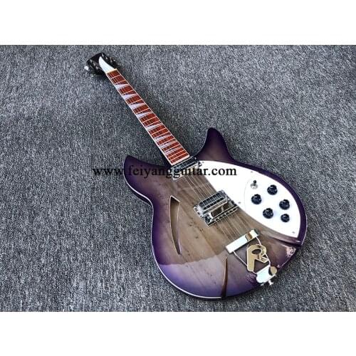 2021 Customized R360 electric guitar, rosewood fingerboard, semi-hollow guitar, guitar with F hole, postage