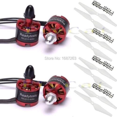4 x 2212 920kv CW CCW Brushless Motor + 4Pairs 9450 Propeller Prop For 550 650 X525 Quadcopter Multicopter