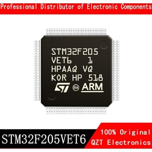 5pcs/lot new original STM32F205VET6 STM32F205 LQFP100 microcontroller MCU In Stock