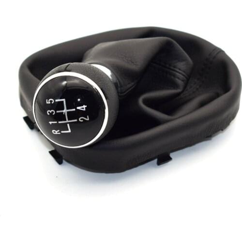 5 Speed For Volkswagen VW Caddy 2 II MK2 Touran 2004-2009 high quality Car Gear Shift Knob Lever Gaitor Boot Cover