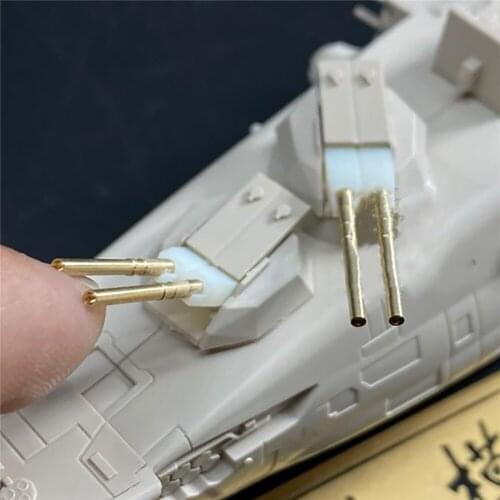 8pcs/set Ship Model Mini Metal Barrel Model Main Gun Barrel for 1/700 Scale Space Battleship Nagato Mutsu Model Upgrade Parts