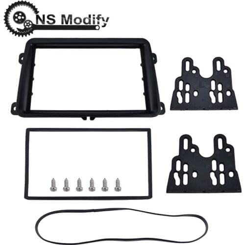 NS Modify Car 2 Din Panel Radio Frame Stereo DVD Player Install Trim Panel Kit For Volkswagen Touran Jetta Golf Tiguan 2005-2012