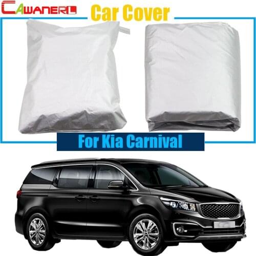 Cawanerl Full Car Cover UV-Anti Snow Sun Rain Resistant Protector Cover Car-Styling For Kia Carnival