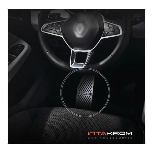 For Renault Megane 4 Chrome Foot Rest Pedal-2015-2019 Accessories Modified Tunning Design OEM Şekillendiricİ