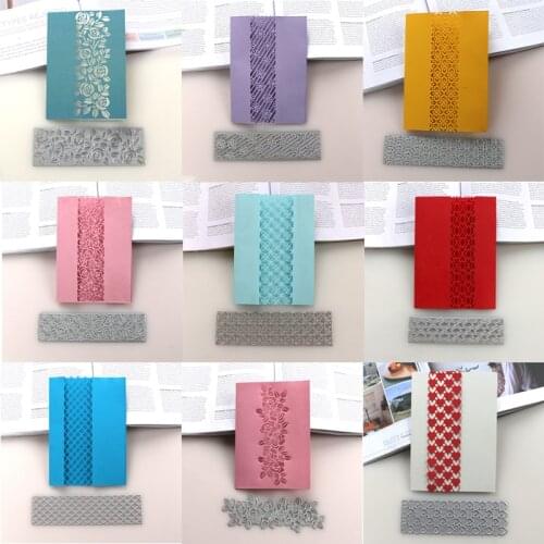 DUOFEN METAL CUTTING DIES rose flower heart hexagon diamond die stencil for DIY papercraft projects Scrapbook Paper Album