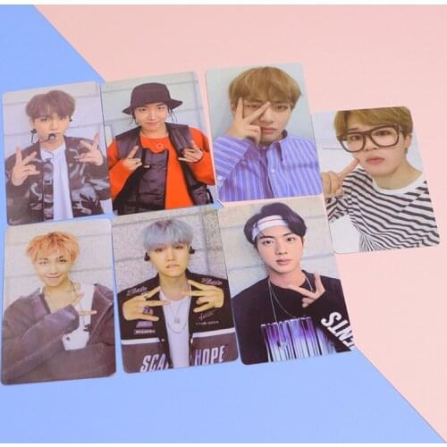 Hot sale K-pop Bangtan Boys Lomo Card Poster 2017 Memoirs Double-sided Blue Light Card PERSONA Collection Photocard Cards