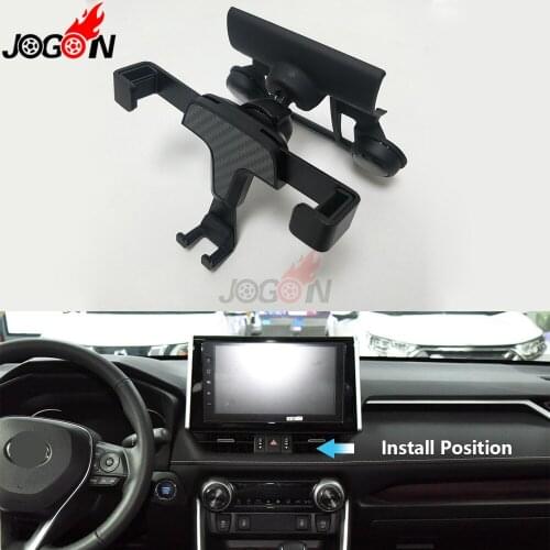 Gravity Mobile Phone Adjustable Holder Bracket In Car Air Vent iPhone charging stand Stable Cradle For Toyota RAV4 2018 2019
