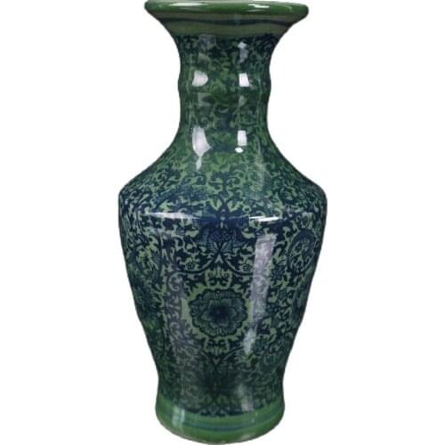 Chinese Old Porcelain Blue And White Lotus Vase