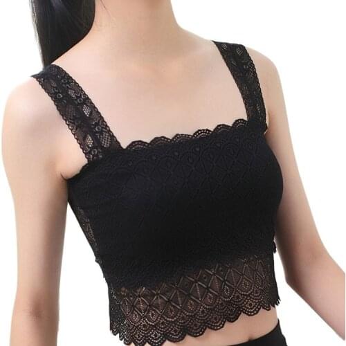 HELIAR Underwear Crop Tops Women Tube Knitted Solid Straps Stretchy Crop Tops Women Cute Top Ribbed Casual Top For Women