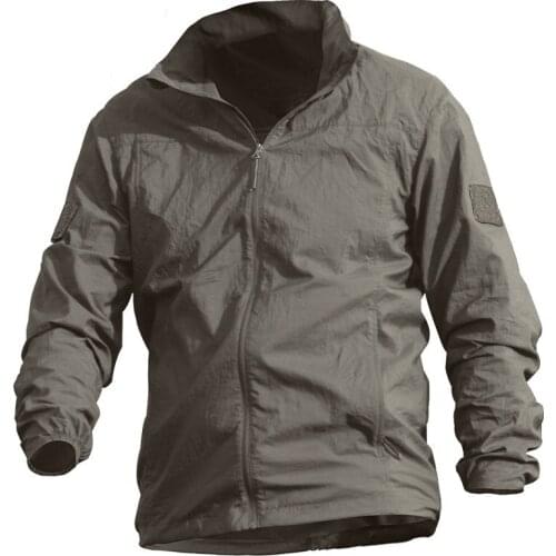 Lightweight Tactical Commuter Fishing Jacket Spring Autumn Men Breathable Skin Clothing Windproof And Waterproof Fishing Shirt