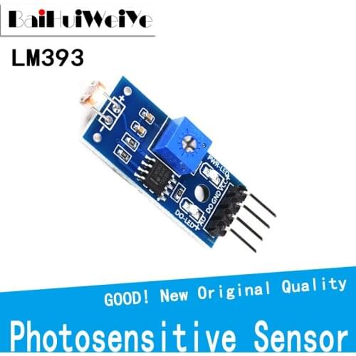 10PCS Photosensitive Brightness Resistance Sensor Module Light Intensity Detect Resistor Module For Arduino Diy Kit 4PIN LM393
